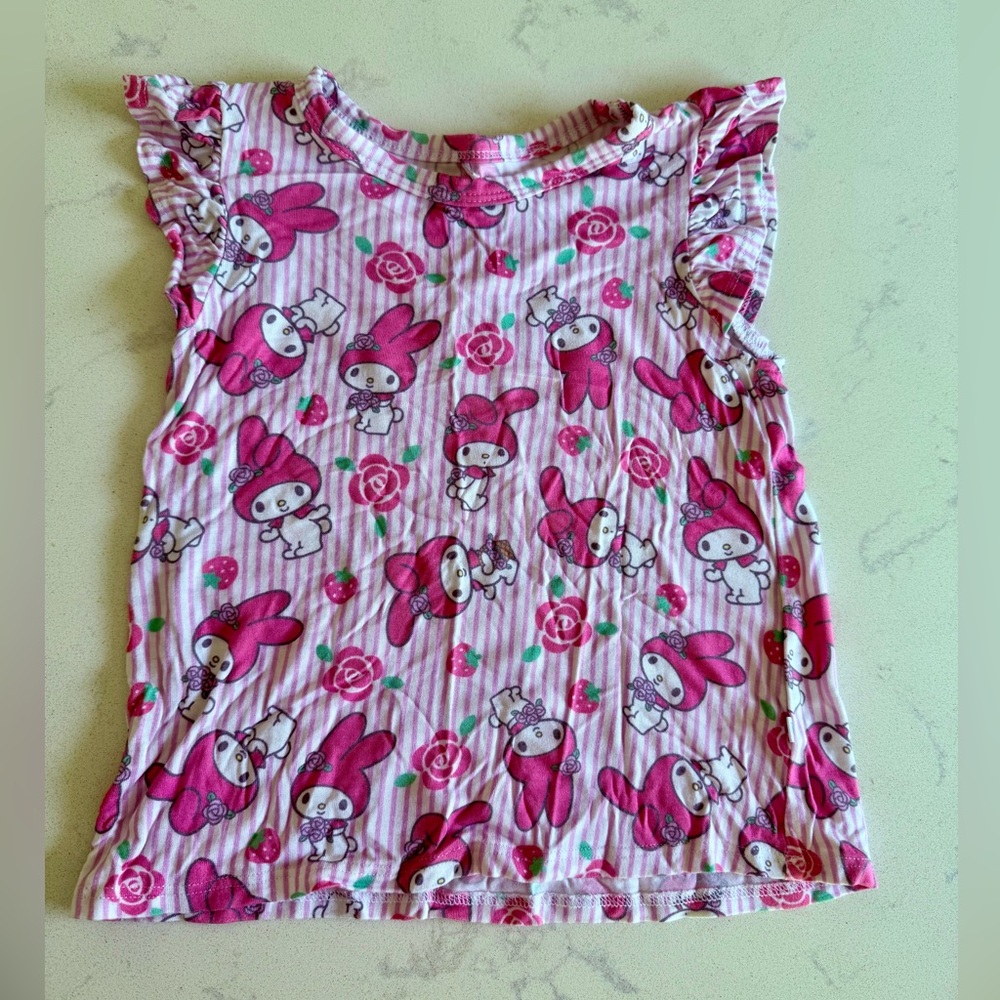 Posh Peanut Sanrio My Melody Springtime Ruffled Top